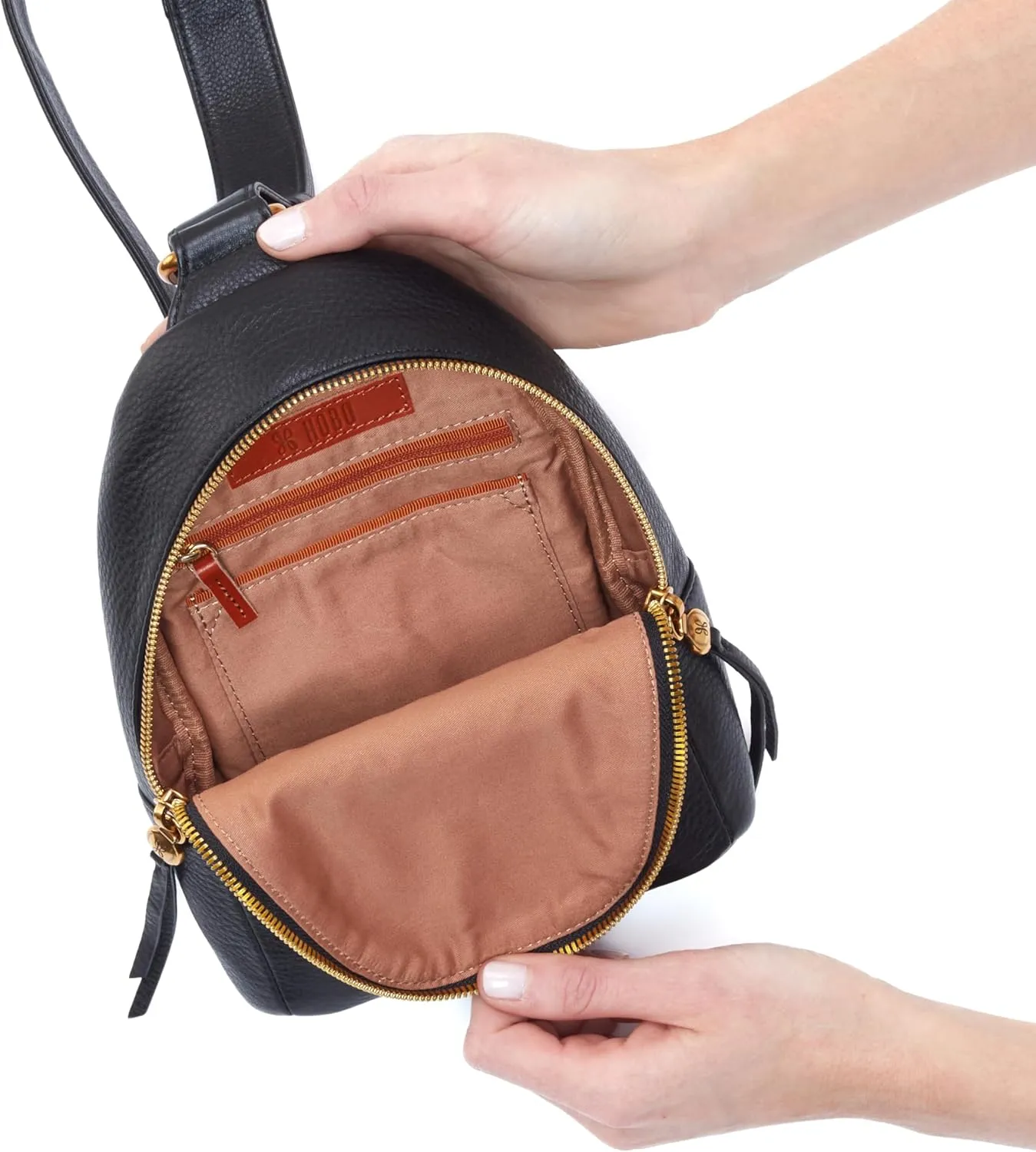 HOBO Fern Leather Sling Bag for Women, Convertible to Crossbody