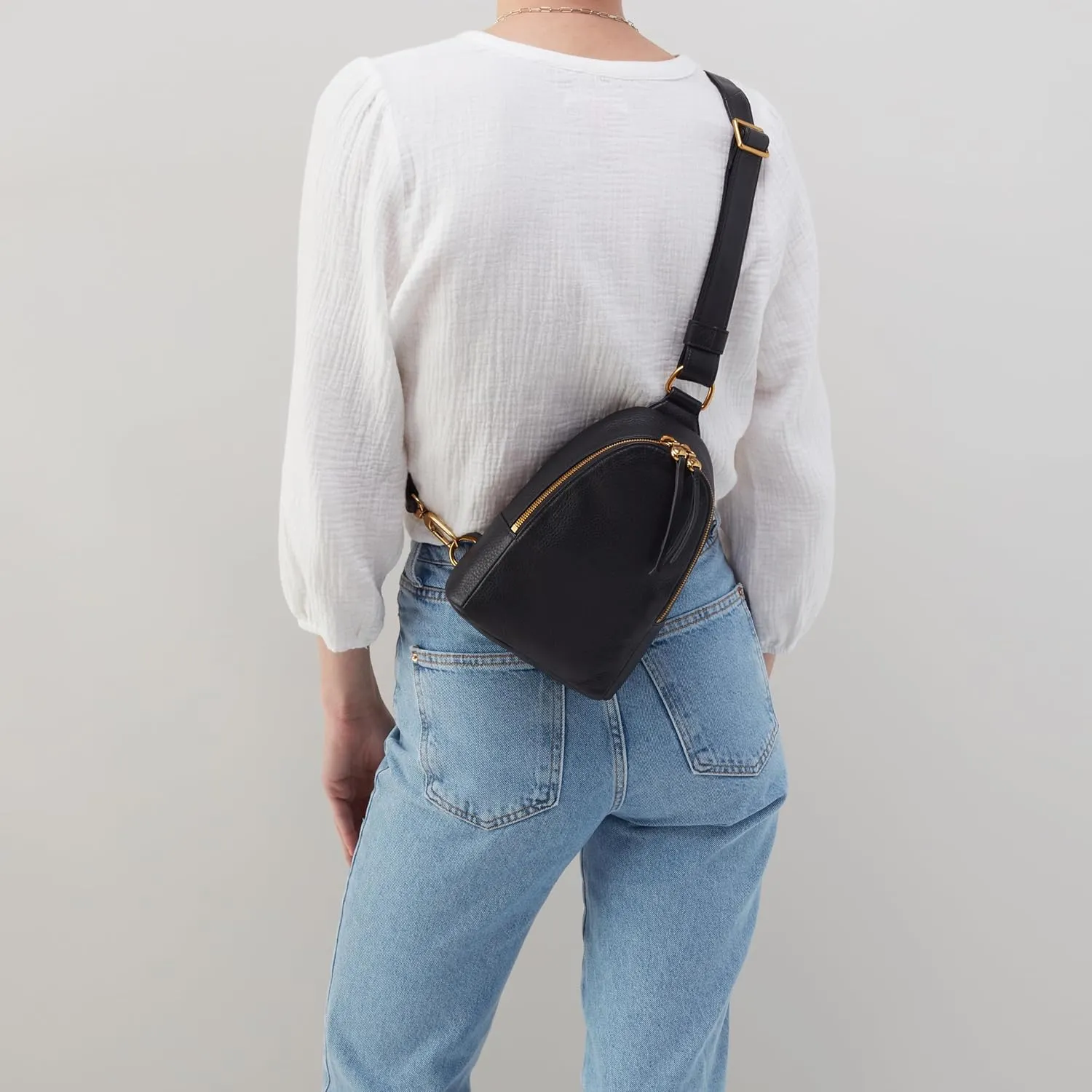 HOBO Fern Leather Sling Bag for Women, Convertible to Crossbody