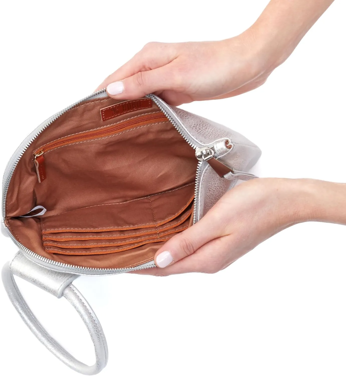 HOBO Sable Leather Wristlet Clutch for Women