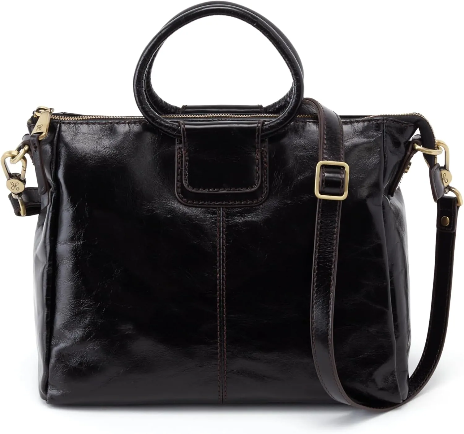 HOBO Sheila Medium Leather Satchel, Crossbody Bag for Women with Top Handle