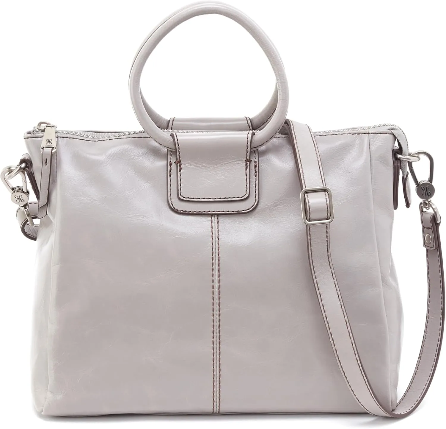 HOBO Sheila Medium Leather Satchel, Crossbody Bag for Women with Top Handle