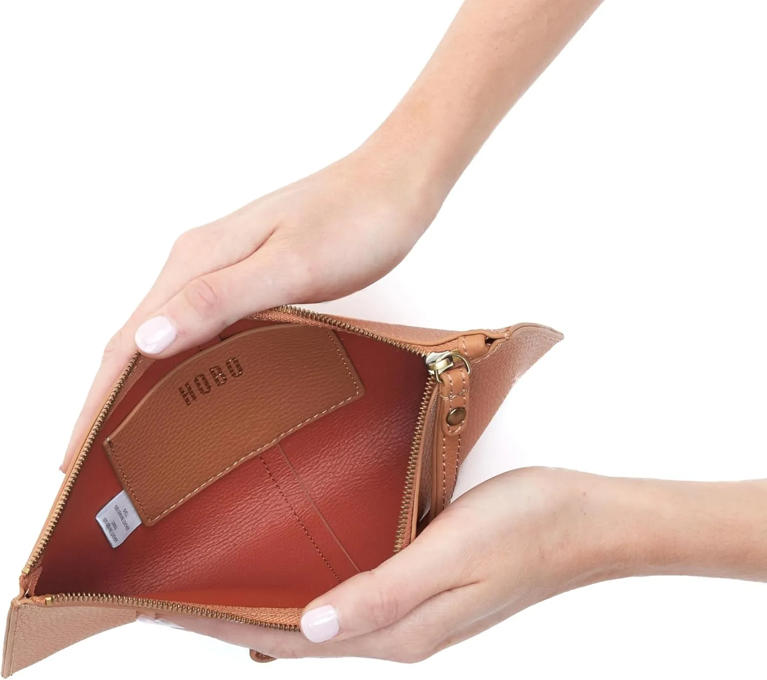 HOBO Vida Large Leather Wristlet Pouch for Women