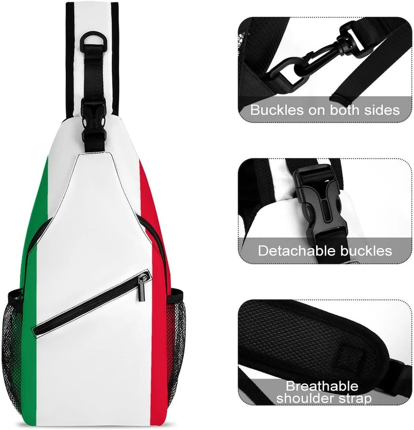 Honduras Flag Sling Bag Crossbody Chest Bag Shoulder Bag For Travel Hiking Cycling Camping
