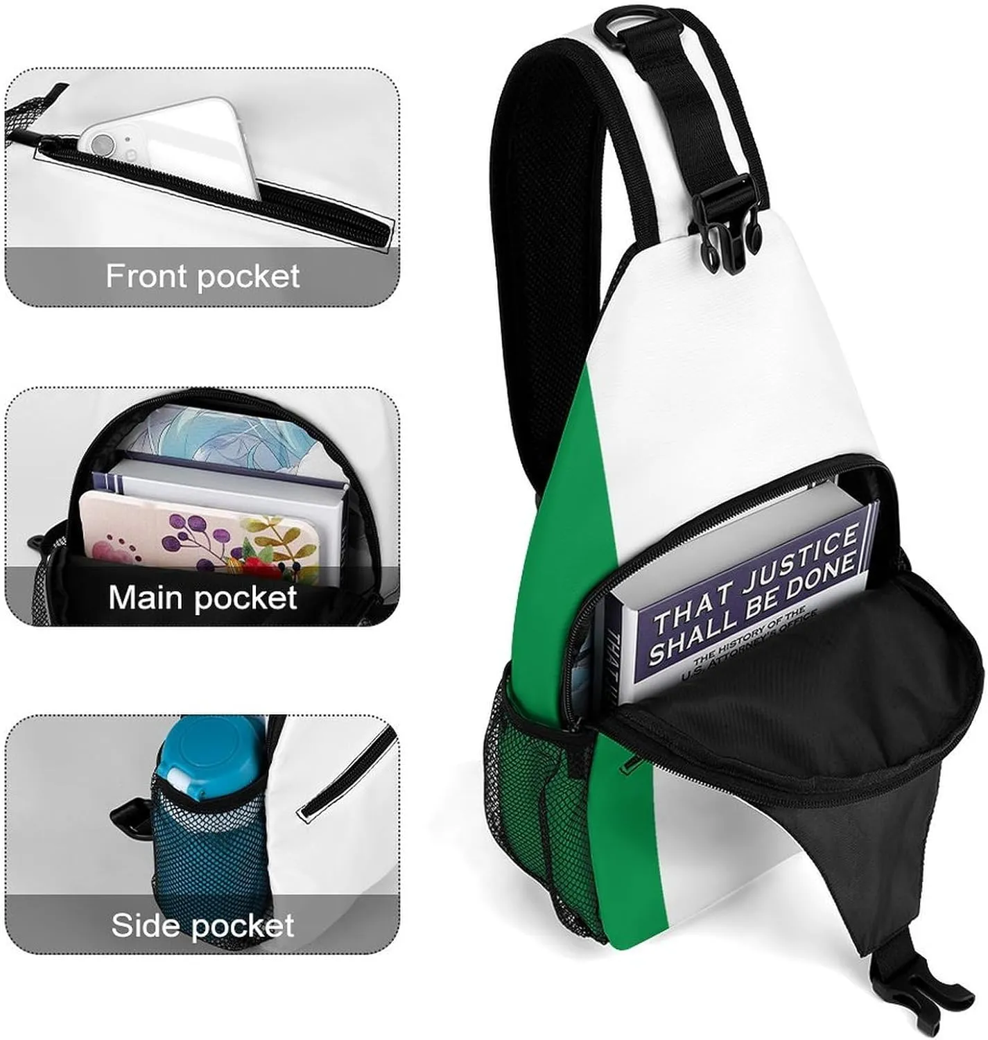 Honduras Flag Sling Bag Crossbody Chest Bag Shoulder Bag For Travel Hiking Cycling Camping