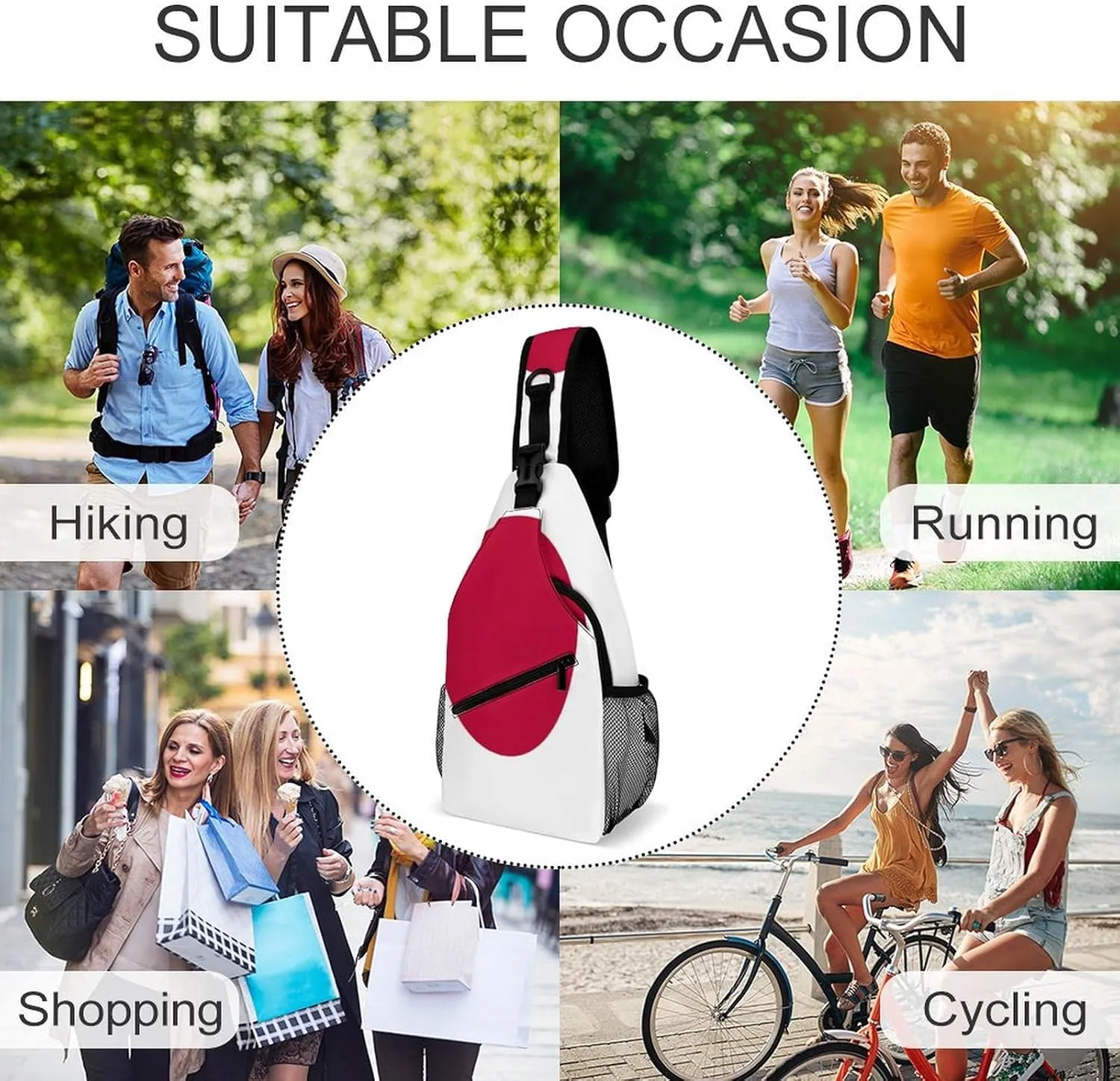 Honduras Flag Sling Bag Crossbody Chest Bag Shoulder Bag For Travel Hiking Cycling Camping