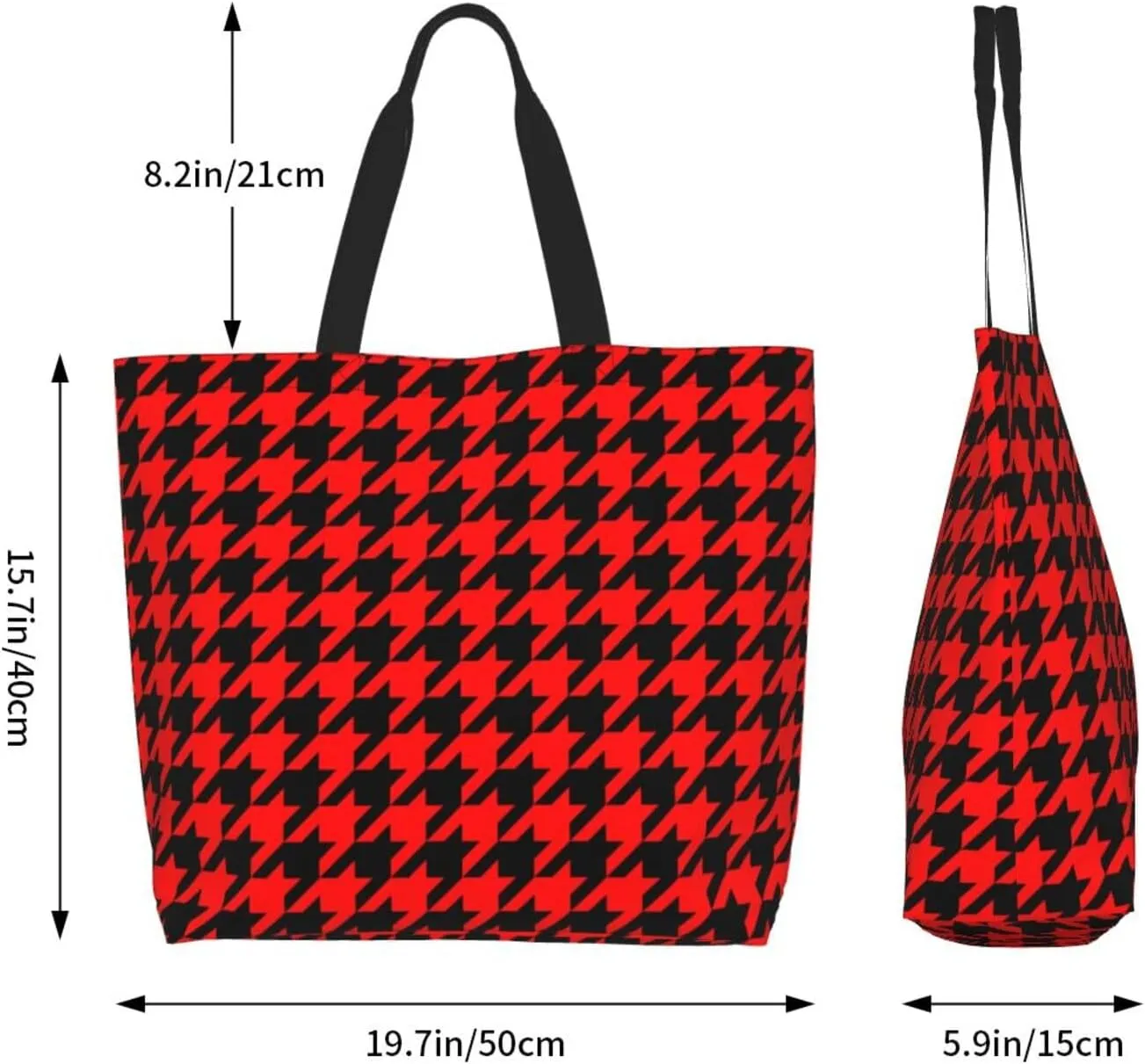 Houndstooth Many Color Women Shoulder Bag Classic Simple Handbag Fashion Shopping Tote Bags