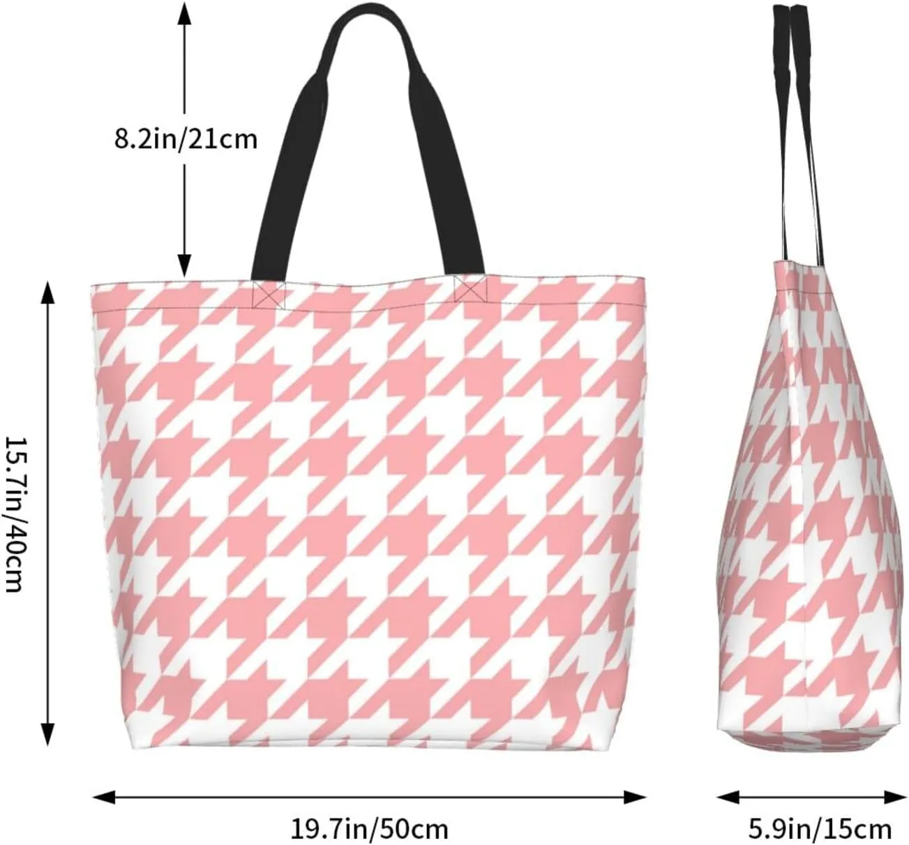 Houndstooth Many Color Women Shoulder Bag Classic Simple Handbag Fashion Shopping Tote Bags