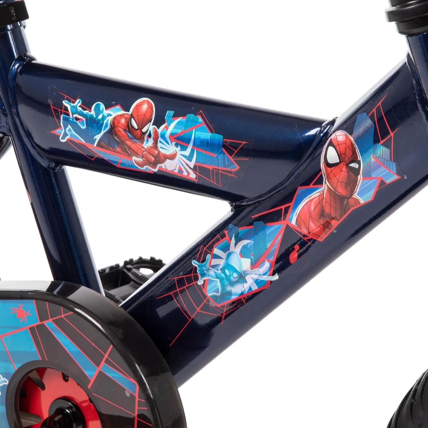 Huffy Disney and Marvel 12/16 Inch Boy's Bike for Kids, Multiple Color Options and Designs Available, Ideal for Ages 3  Years Old, Removable Training Wheels, Adjustable Seat, Simple Coaster Brake