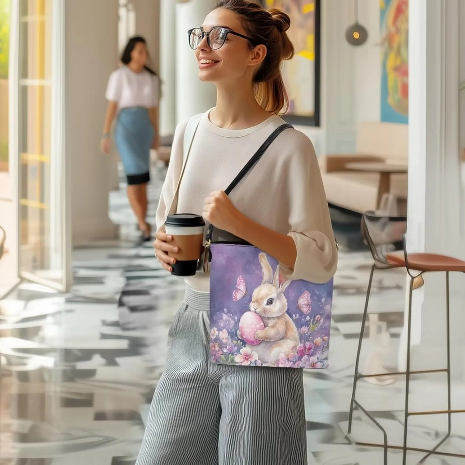 HUGS IDEA Boho Bags for Women Leather Handbag Shoulder Bucket Crossbody Purse