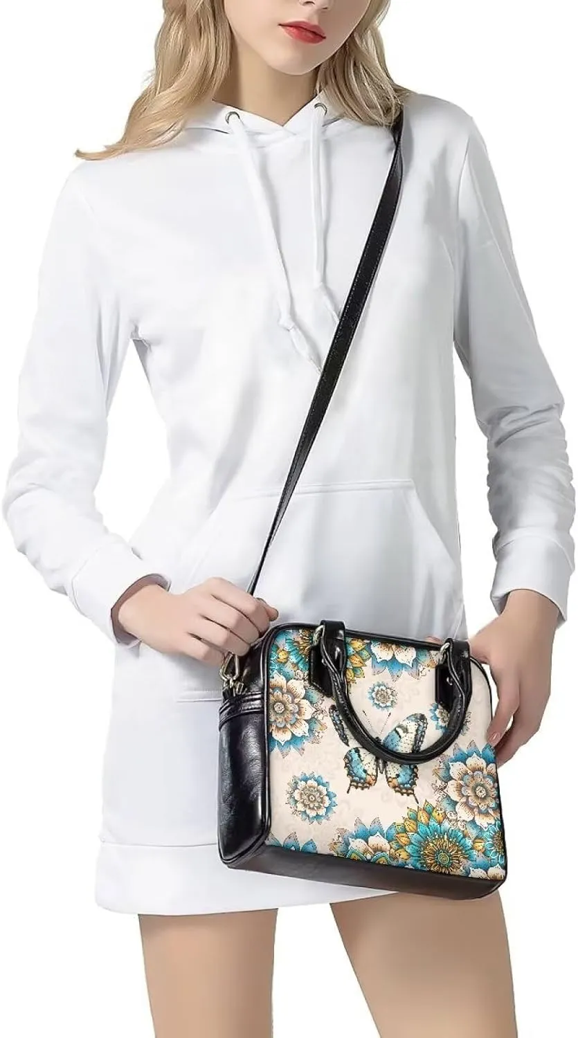 HUGS IDEA Crossbody Purse for Women Hobo Bag Lady Satchel Bag for Work Travel Handbag with Top Handle