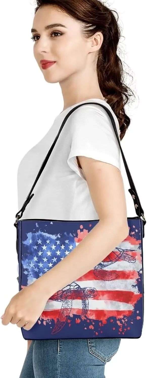 HUGS IDEA Handbags for Women's Leather Hobo Bags Shoulder Bucket Crossbody Purse