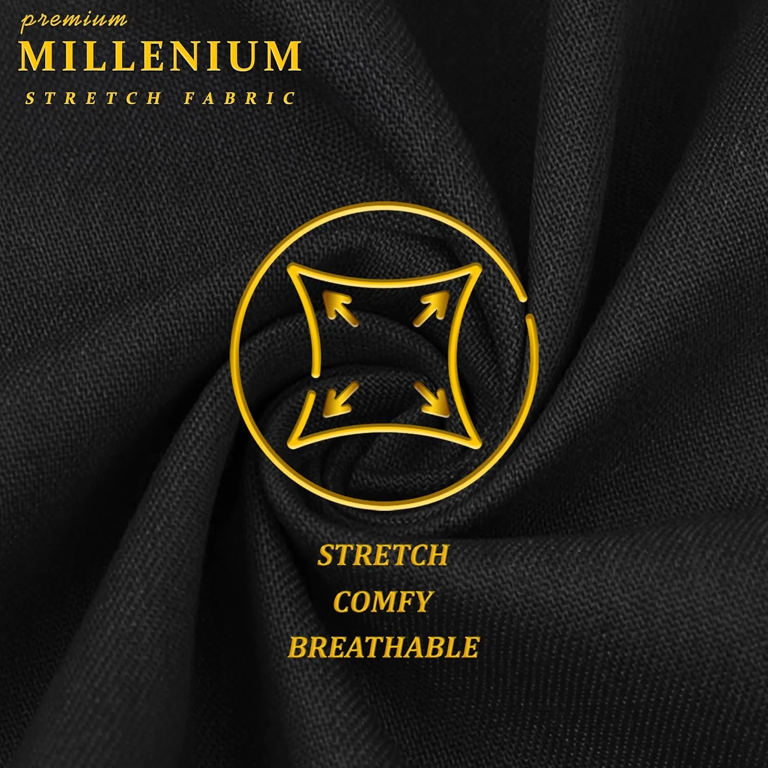 Hybrid & Company Super Comfy Stretch with Full Elastic Waist Pull On Millennium Twill Pant