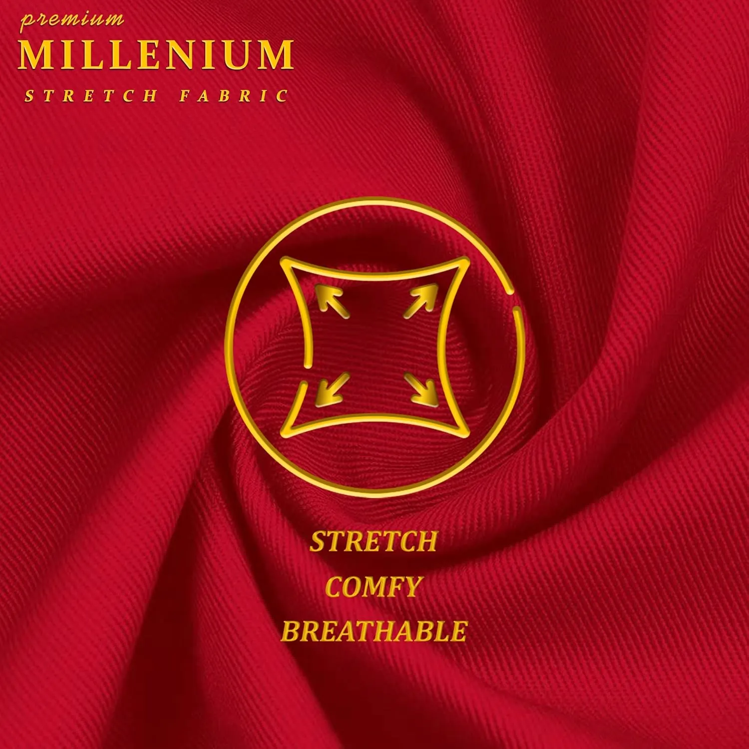 Hybrid & Company Super Comfy Stretch with Full Elastic Waist Pull On Millennium Twill Pant