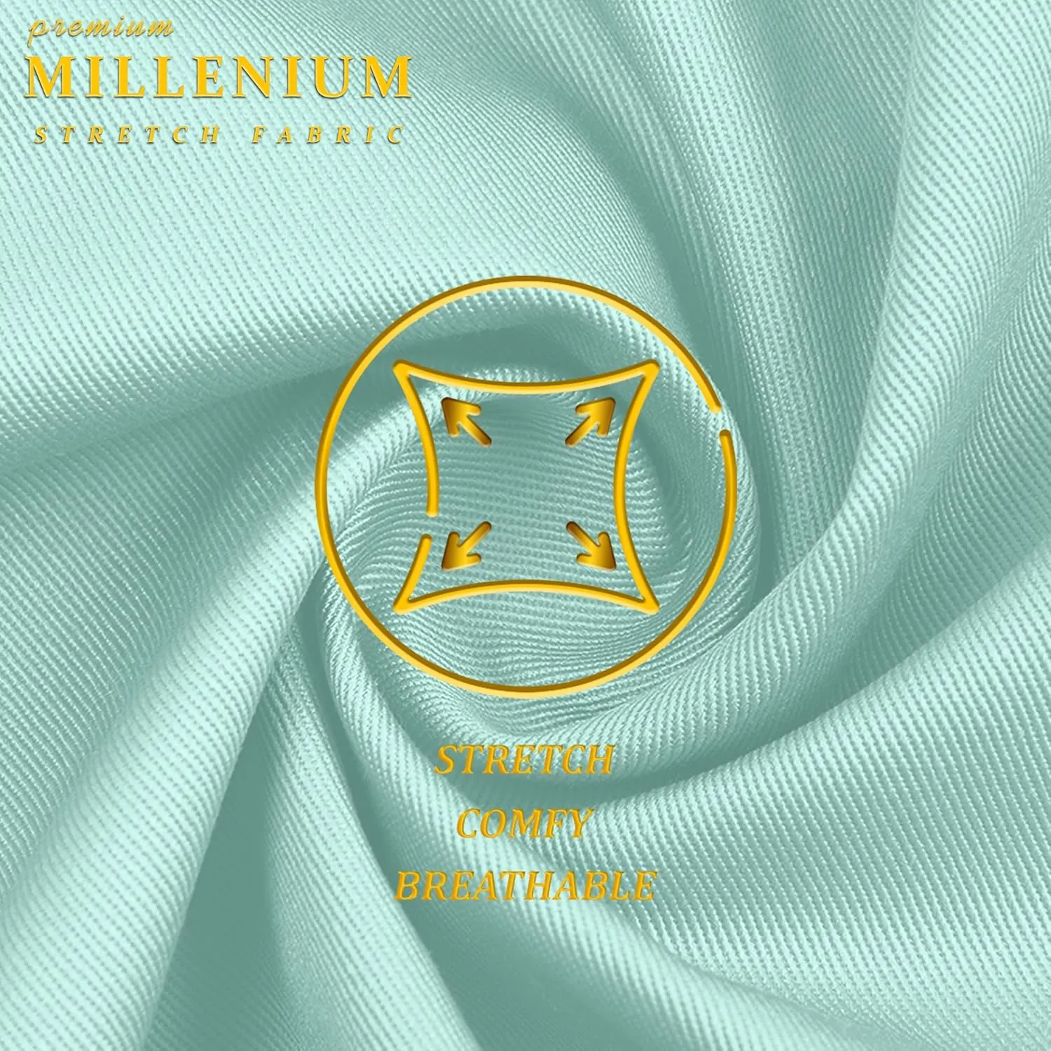 Hybrid & Company Super Comfy Stretch with Full Elastic Waist Pull On Millennium Twill Pant