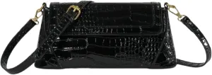 IAMUHI Classic Faux Leather Shoulder Handbags and Purses for Women Retro Crocodile Pattern Crossbody Bag Messenger Purse