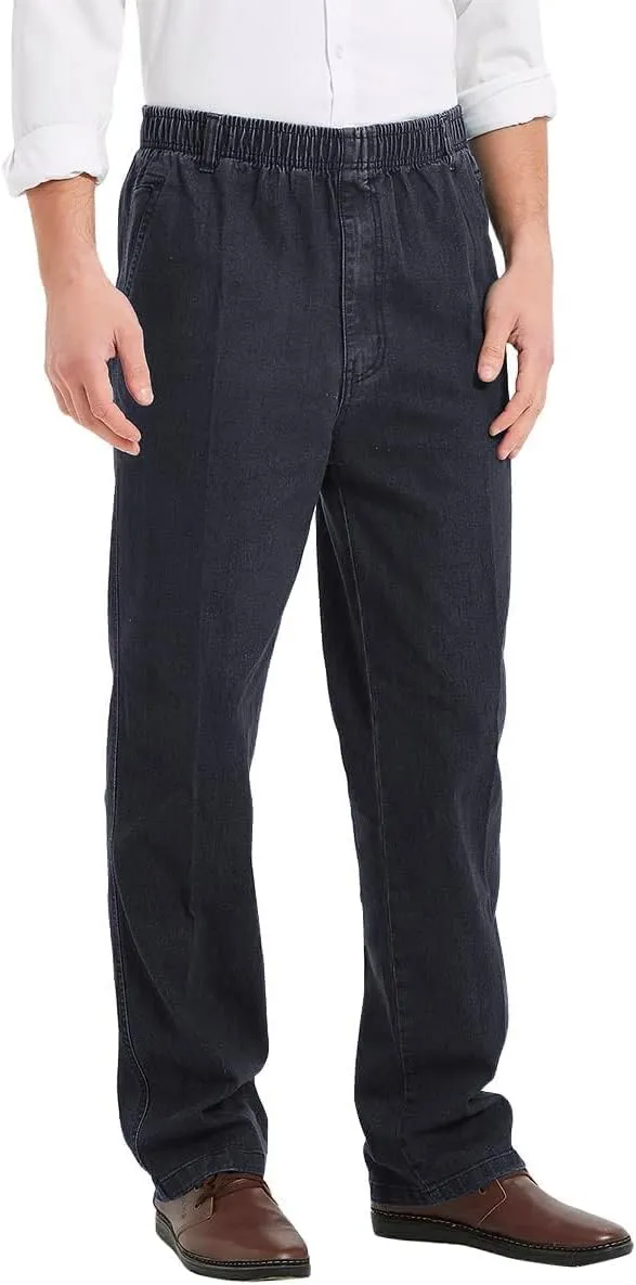 IDEALSANXUN Men’s Elastic Waist Jeans
