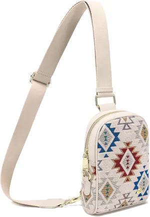 INICAT Travel Small Sling Bag Leather Crossbody Bags for Women Fanny Packs Cross Body Bag for Woman Cross Body Purses