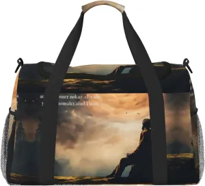 Inspirational Quotes print Personal Item Bag Carry on Bag Underseat Travel Duffel Bags Gym Carry On Sports Bags