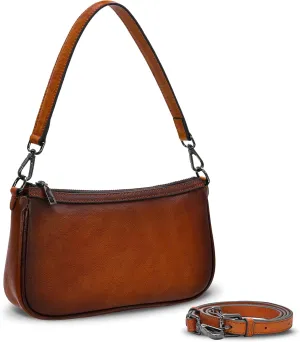 Iswee Genuine Leather Purses for Women Vintage Shoulder Bag Hobo Crossbody Bags for Work