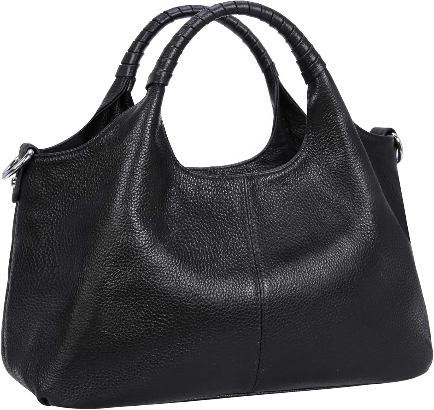 Iswee Genuine Leather Shoulder Bags Purses and Handbags for Women Satchel Designer Cross Body Hobo Medium Size Tote