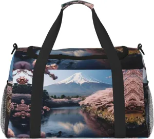 Japan Mount Fuji Landscape print Personal Item Bag Carry on Bag Underseat Travel Duffel Bags Gym Carry On Sports Bags