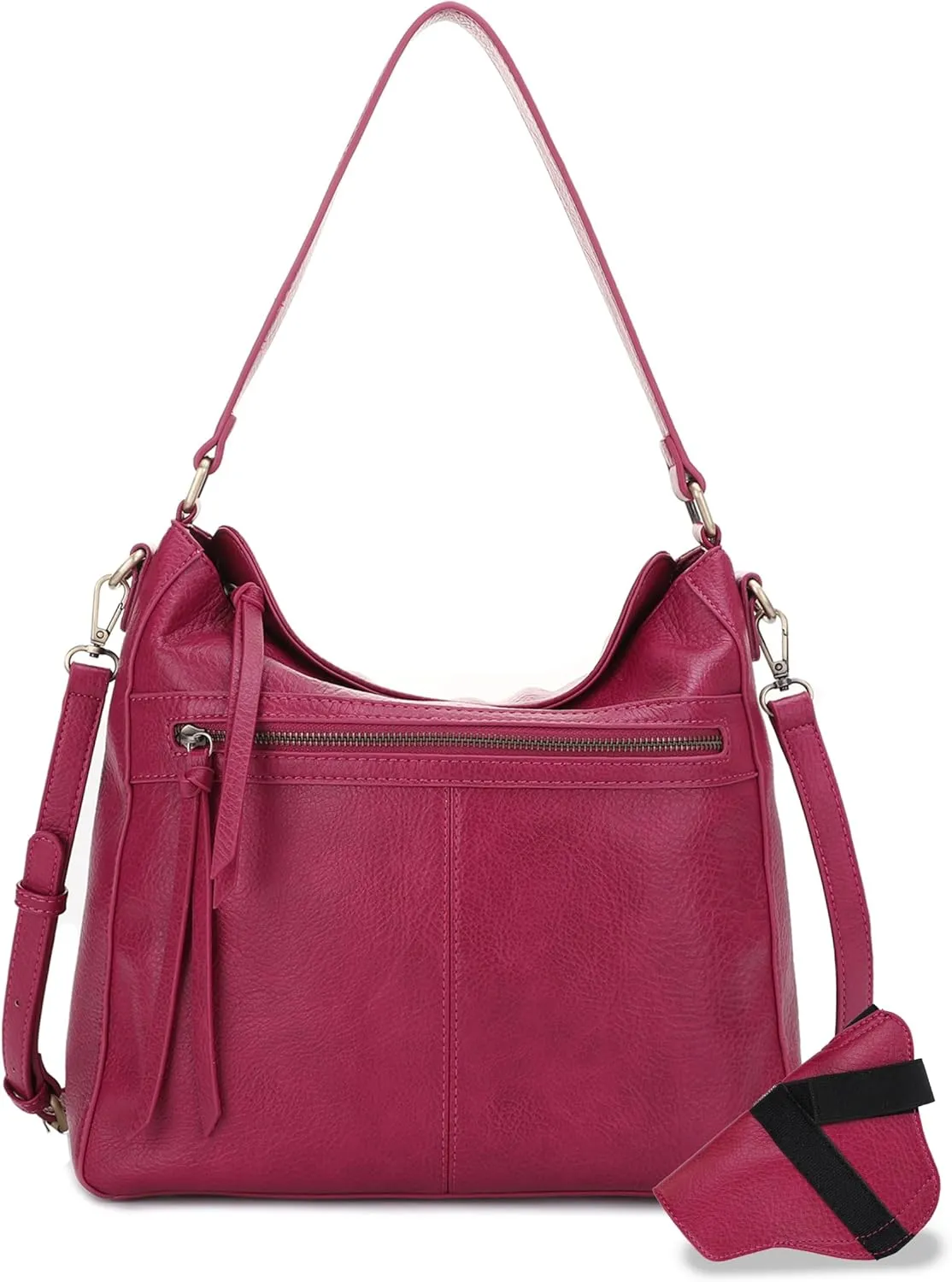 JESSIE & JAMES | Dakota Top Handle Concealed Carry Hobo Purse with Adustable Shoulder Strap