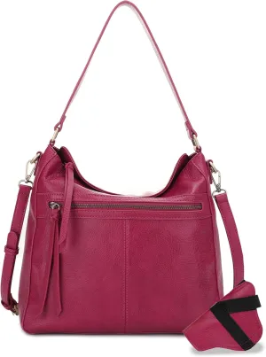 JESSIE & JAMES | Dakota Top Handle Concealed Carry Hobo Purse with Adustable Shoulder Strap
