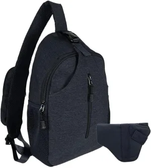 JESSIE & JAMES Multipurpose Concealed Carry Sling Backpack Purse Lightweight Crossbody Sling Bags For Women Men_ NV