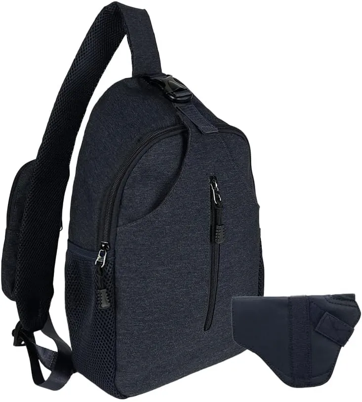 JESSIE & JAMES Multipurpose Concealed Carry Sling Backpack Purse Lightweight Crossbody Sling Bags For Women Men_ NV