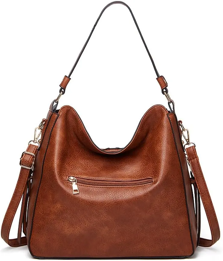 JONON Tote Bag for Women PU Leather Shoulder Bags Fashion Hobo Bags Large Purse and Handbags with Adjustable Shoulder Strap