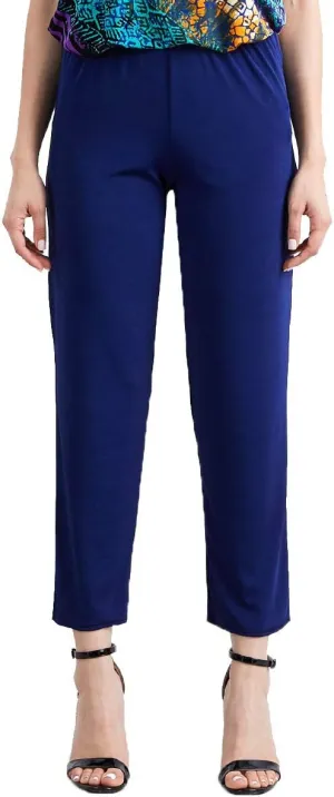 Jostar Women's Elastic Waist Pants – Pull On Stretch Ankle Length Basic Trouser