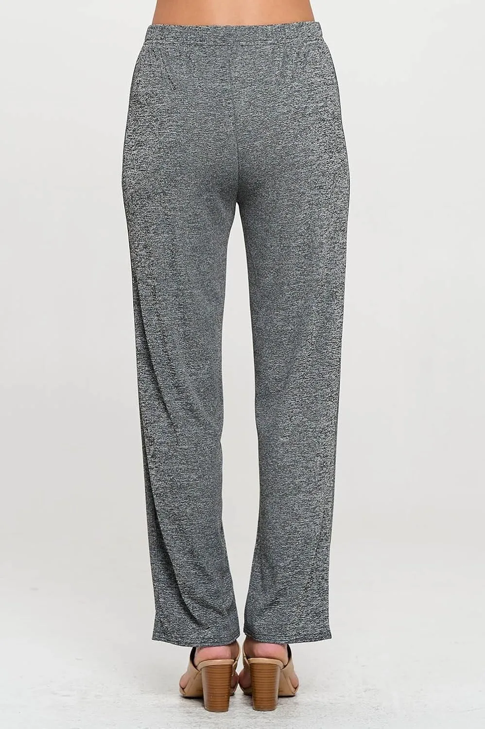 Jostar Women's Elastic Waist Pants – Pull On Stretch Basic Soft Casual Trouser