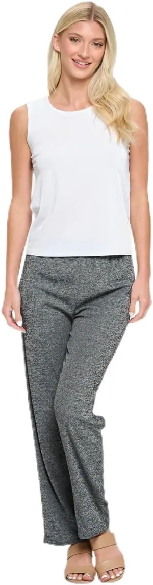 Jostar Women's Elastic Waist Pants – Pull On Stretch Basic Soft Casual Trouser