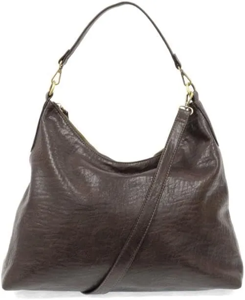 Joy Susan Oversized Hobo Bag: Buffalo Grain in Vegan