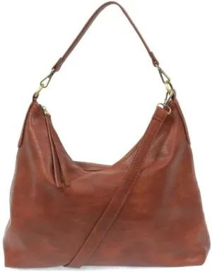 Joy Susan Oversized Hobo Bag: Buffalo Grain in Vegan