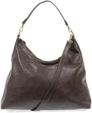 Joy Susan Oversized Hobo Bag: Buffalo Grain in Vegan