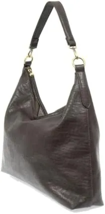 Joy Susan Oversized Hobo Bag: Buffalo Grain in Vegan