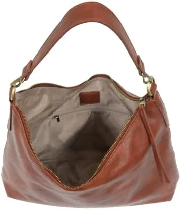 Joy Susan Oversized Hobo Bag: Buffalo Grain in Vegan