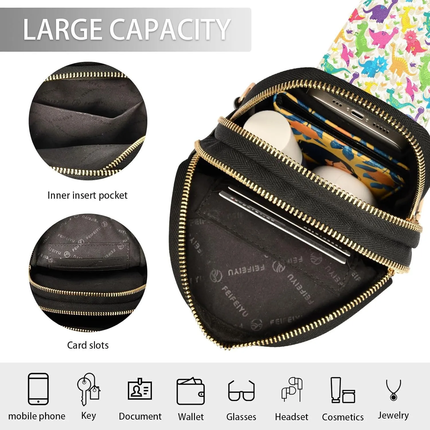 JSTEL Leather Crossbody Sling Bags for Women,Leather Crossbody Purses Leather Crossbody Bag Sling Purse