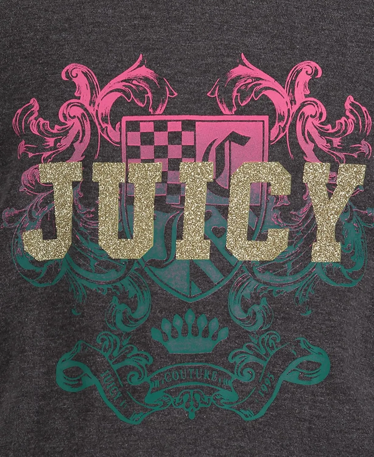 Juicy Couture Girls' Short Sleeve Jersey Tee Dress with Elastic Cinched Waist, Fun Designs & Colors