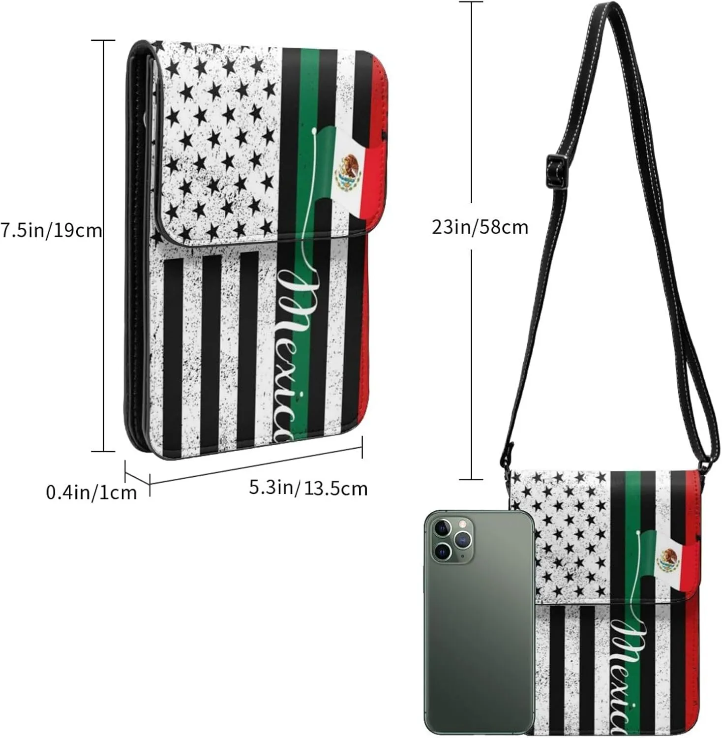 K9 Paw Thin Blue Line Flag Cell Phone Purse Small Crossbody Bags For Women Men Wallet Purses With Adjustable Strap