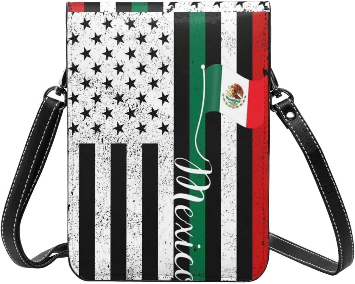 K9 Paw Thin Blue Line Flag Cell Phone Purse Small Crossbody Bags For Women Men Wallet Purses With Adjustable Strap