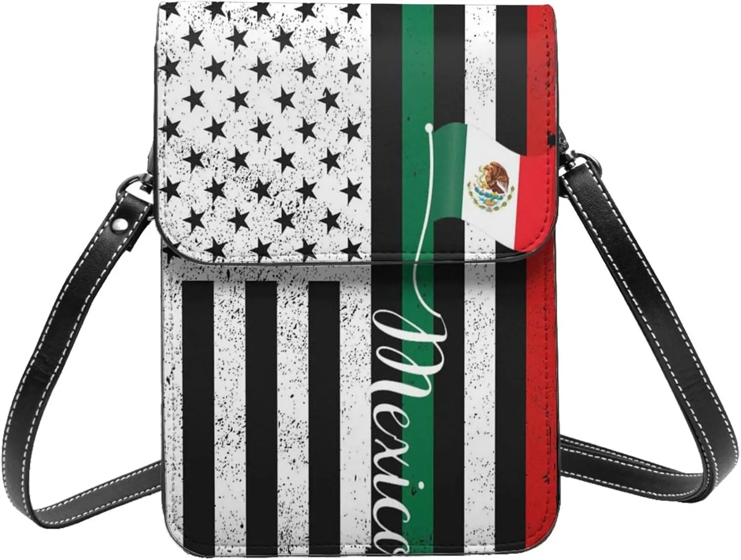 K9 Paw Thin Blue Line Flag Cell Phone Purse Small Crossbody Bags For Women Men Wallet Purses With Adjustable Strap