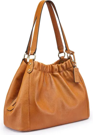 Kattee Soft Women Genuine Leather Hobo Totes Purses and Handbags Satchel Top Handle Shoulder Bags