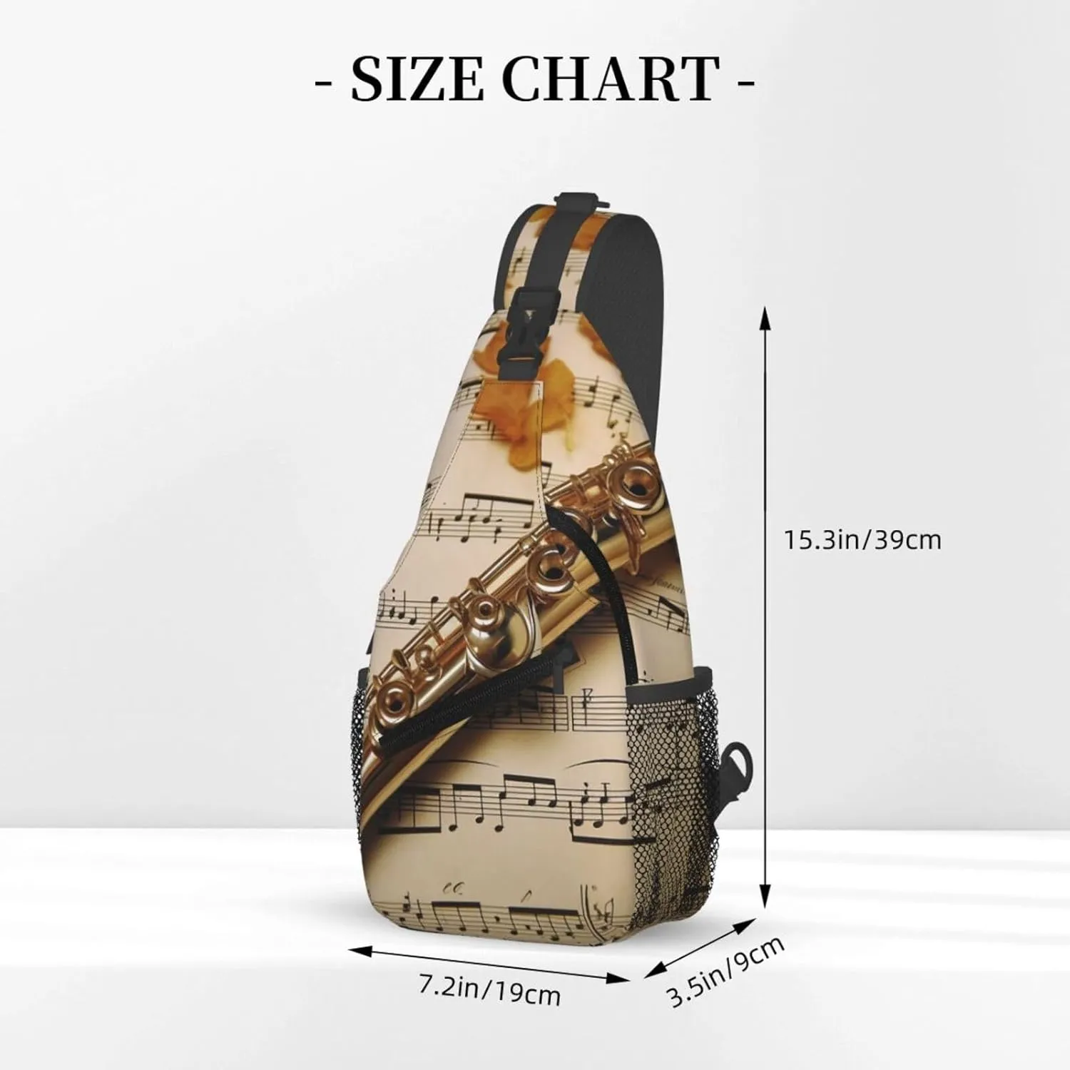 KHiry Sling Bag for Women Men Crossbody Bag Small Sling Backpack Opossum and Roses Chest Bag Hiking Daypack