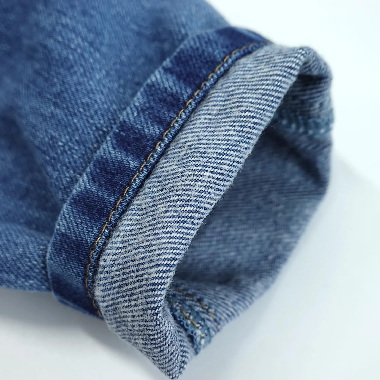 KIDSCOOL SPACE Infant Jeans,Baby Toddler Elastic Band Inside with D-Ring Distressed Soft Denim Pants