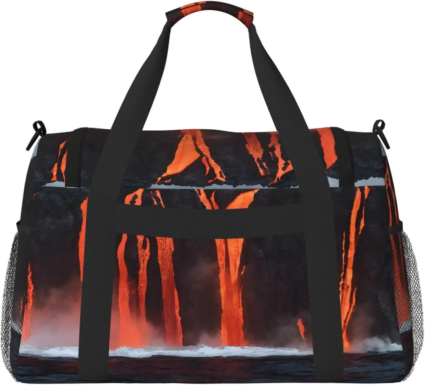 Kilauea Volcano Durable Portable Crossbody Travel Bag, A Good Companion For Long-Distance Travel