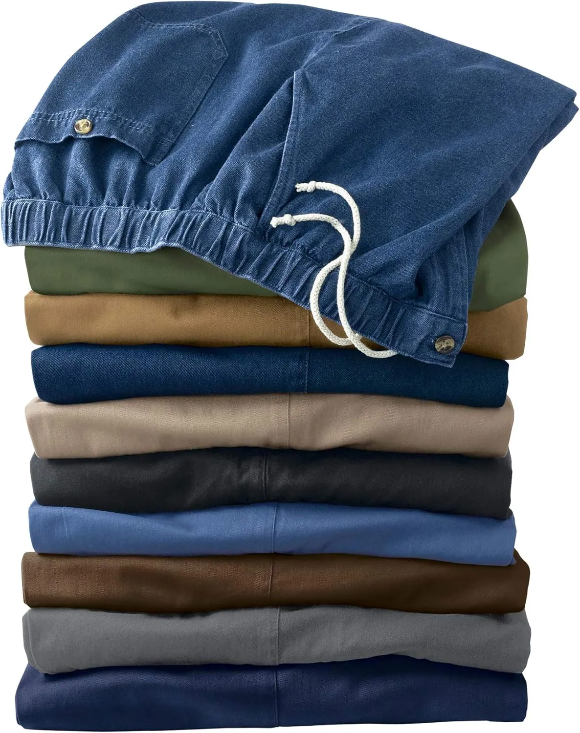 KingSize Men's Big & Tall Knockarounds Full-Elastic Waist Pants