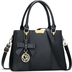 KKXIU 3 Zippered Compartments Purses and Handbags for Women Top Handle Satchel Shoulder Ladies Bags