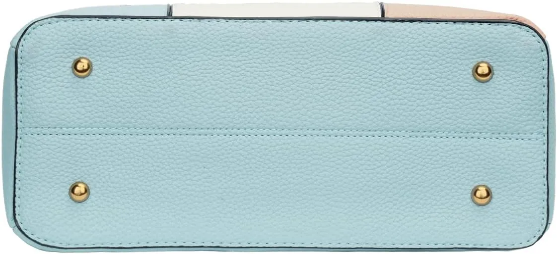 KKXIU 3 Zippered Compartments Purses and Handbags for Women Top Handle Satchel Shoulder Ladies Bags